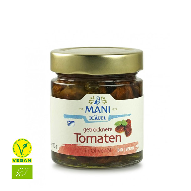Dried tomatoes in olive oil, Greece, organic, 180g