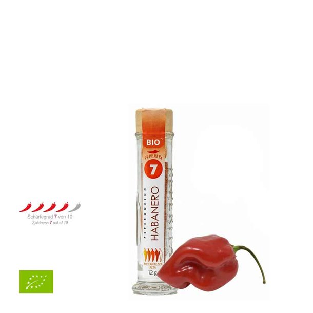 Habanero powder, red savina, red, organic, Demeter, 12g