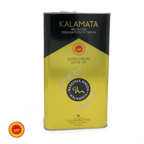 Kalamata Olive Oil P.D.O 3 Liter Canister