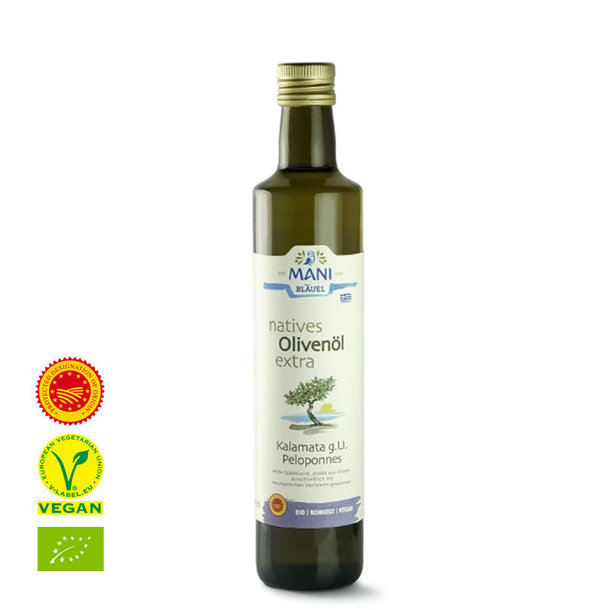 Organic Kalamata Olive Oil P.D.O., extra virgin, 500ml