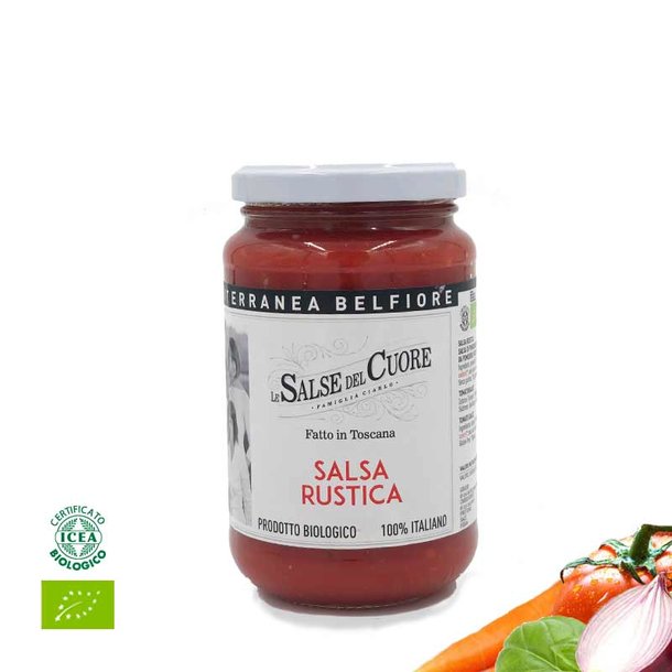 Passata Rustichella, Tomato Sauce with veggies, organic, 340g