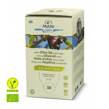 Mani Extra Virgin Olive Oil, organic, 3 l BIB