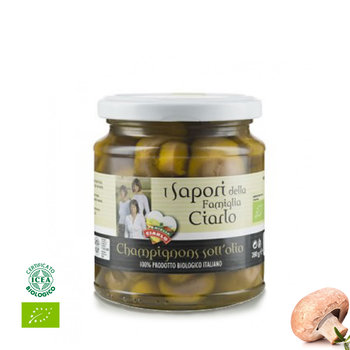 Mushrooms in olive oil, Champignons sott\'olio, organic, 280g