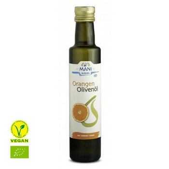 MANI Orangen Olivenöl, bio, 0,25 l Flasche