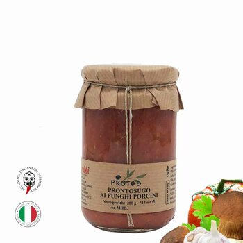 Tomato sauce with Porcini, Prontosugo ai Funghi Procini,280g