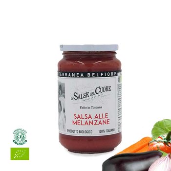 Fertige Tomatensoße mit Aubergine, Salsa alle Melanzane, Bio, 340g