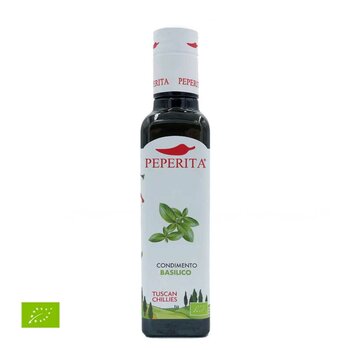 Extra Virgin Olive Oil with basil, organic, Peperita