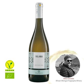 Vilana white wine from Crete by Fragospito